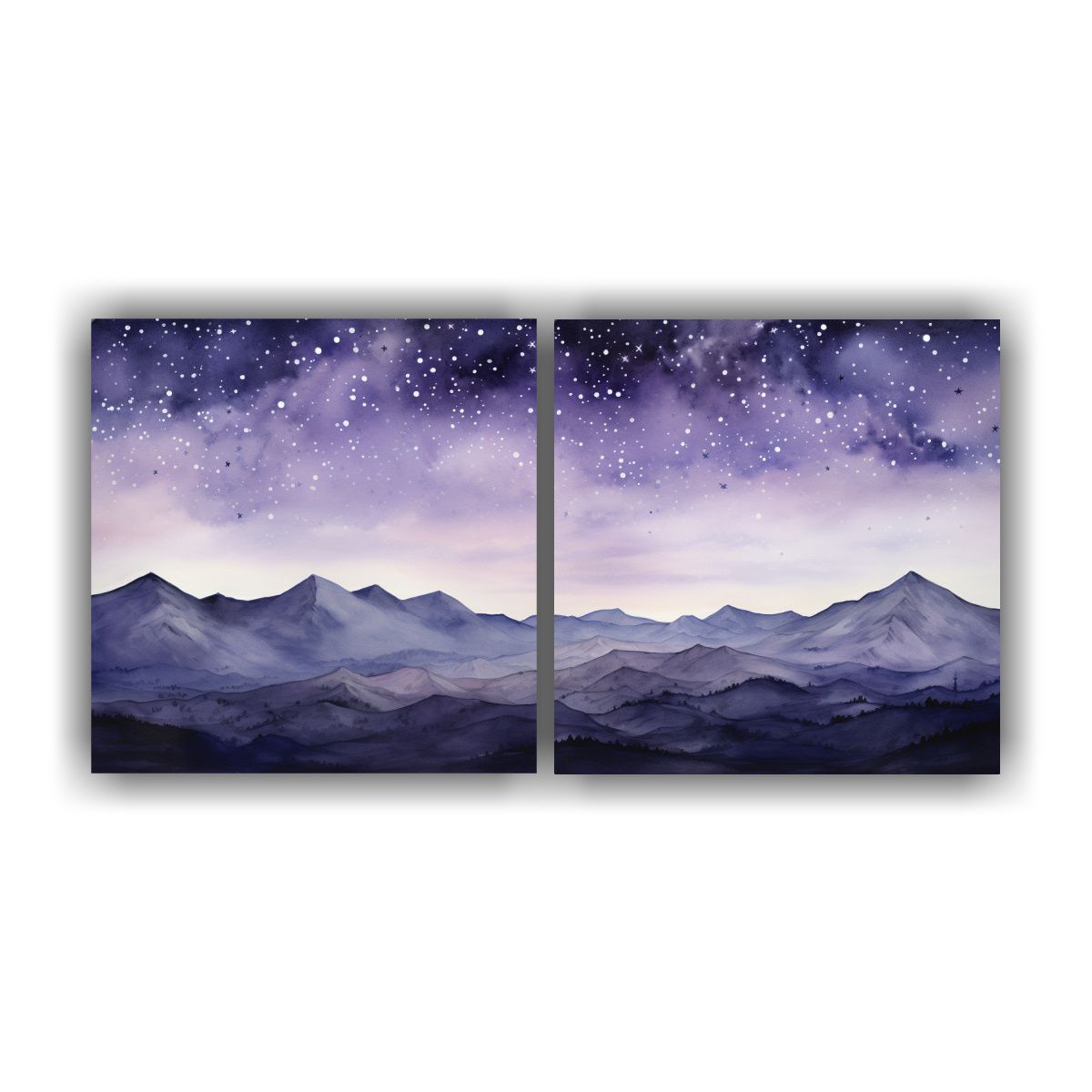 GENERICO - Paisaje De Montaña Con Estilo Elegante Set 2 60x30 Cm