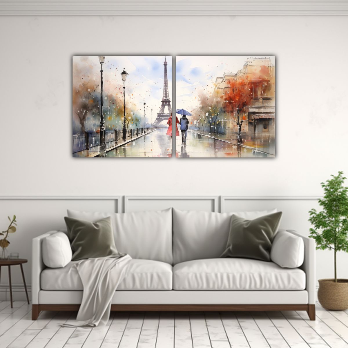 GENERICO - Pareja Joven Y Encantadora Caminando Frente A La 60x30 Cm