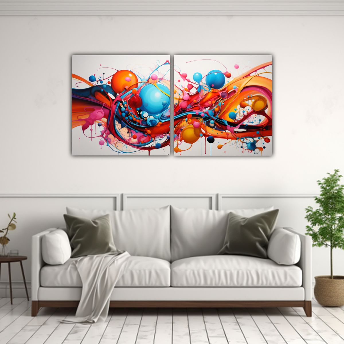 GENERICO - Pinturas Decorativas Colores Intensos Y 80x40 Cm