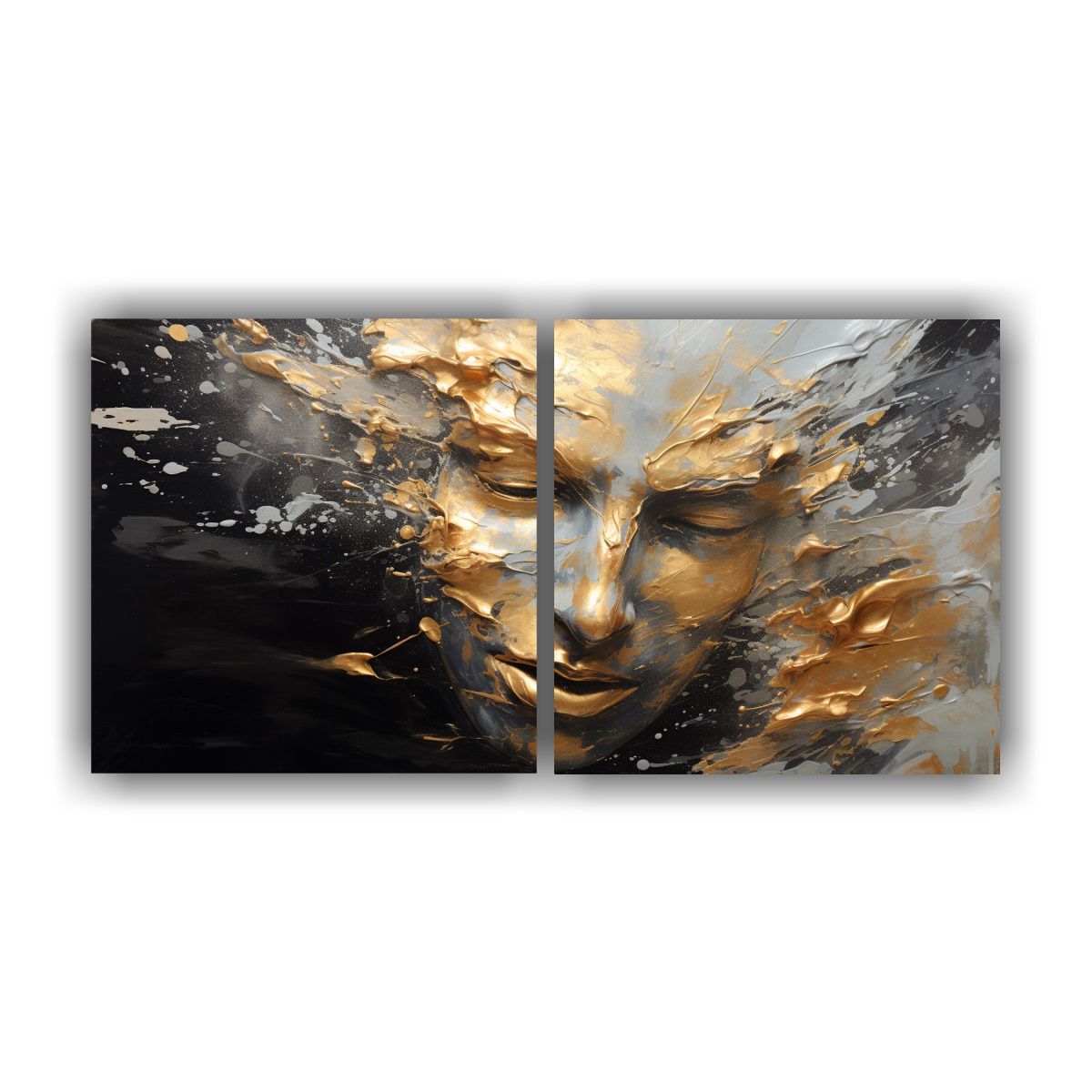 GENERICO - Pinturas Decorativas De Diptico Horizontal 60x30 Cm