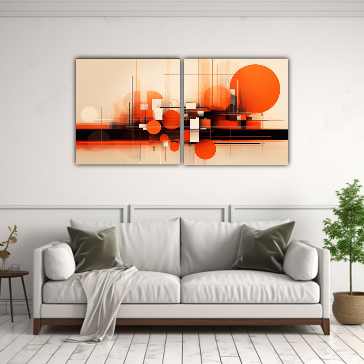 GENERICO - Cuadros De Decoración De Arquitectura Urbana En 100x50 Cm