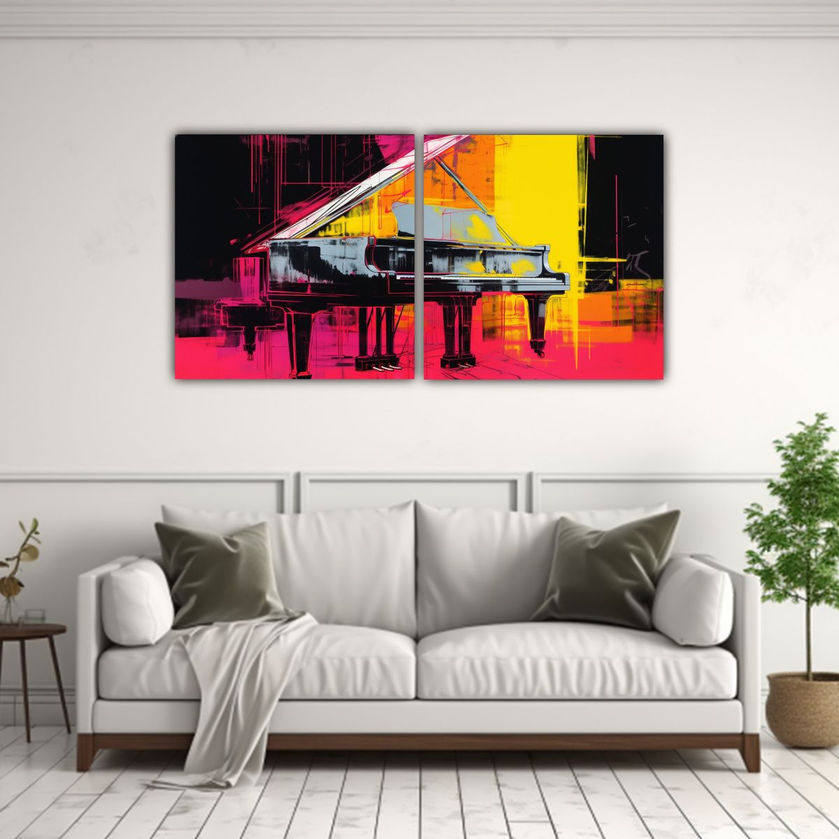 GENERICO - Cuadros Tela Sublimada Simplicidad Andy Warhol 100x50 Cm