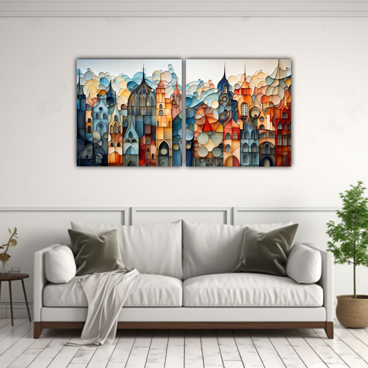 GENERICO - Fondo De Mosaico Estilo Moderno Con Armonía 80x40 Cm