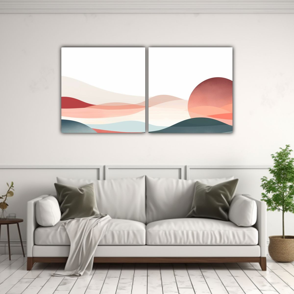 GENERICO - Exposición De Arte Abstracto Boho Minimalista 100x50 Cm