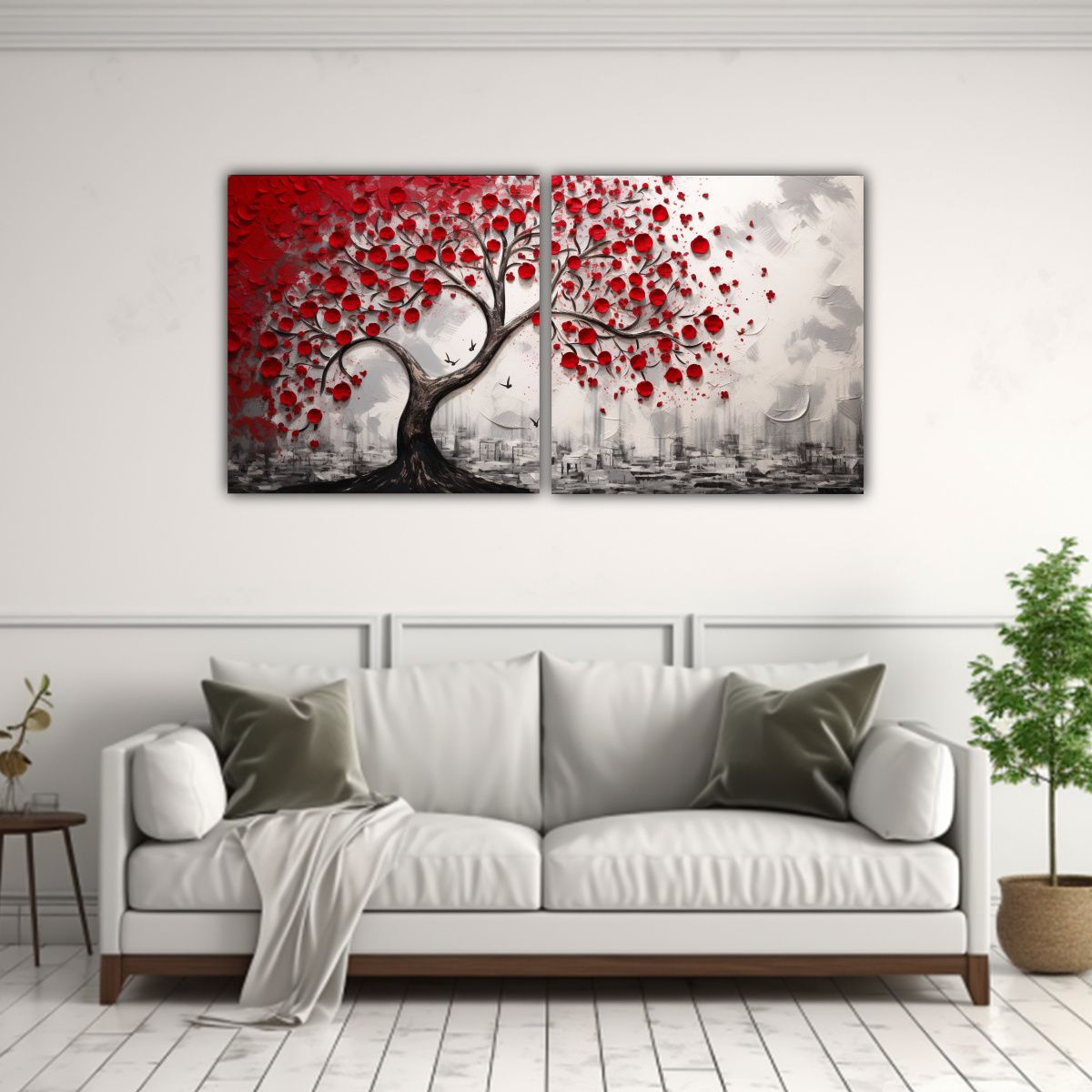 GENERICO - Set 2 Cuadros De Expresión Detalles Intrincados 100x50 Cm