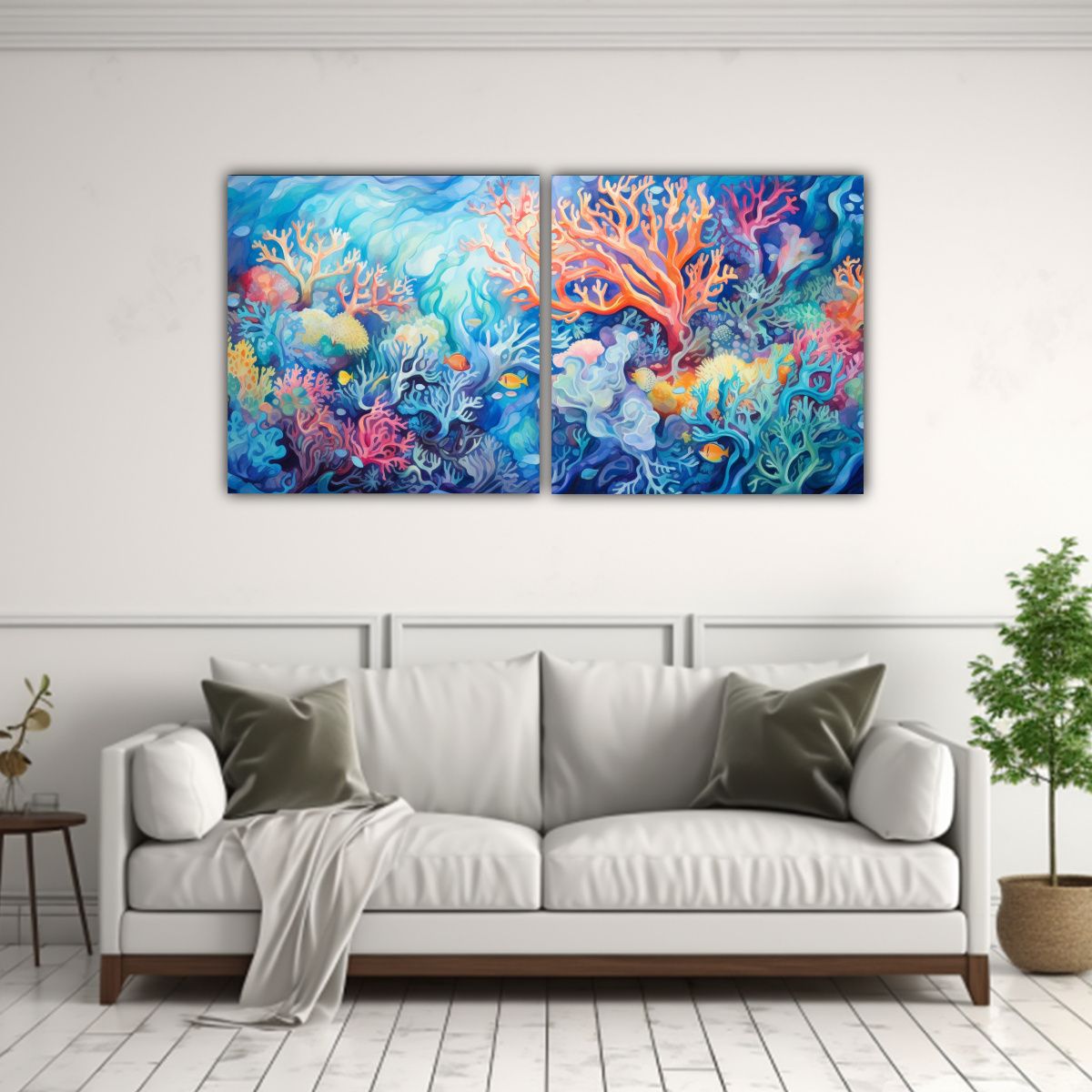 GENERICO - Cuadros Modernos De Decoración Abstracta Con 100x50 Cm