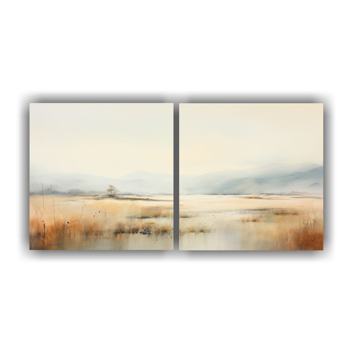 GENERICO - Paisaje Sereno De Arte Abstracto Para Decorar El 100x50 Cm