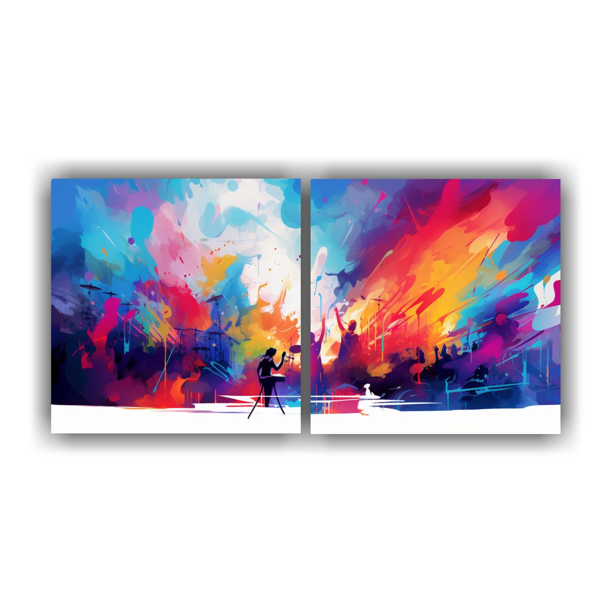 GENERICO - Pinturas Decorativas Abstractas Reinterpretación 60x30 Cm