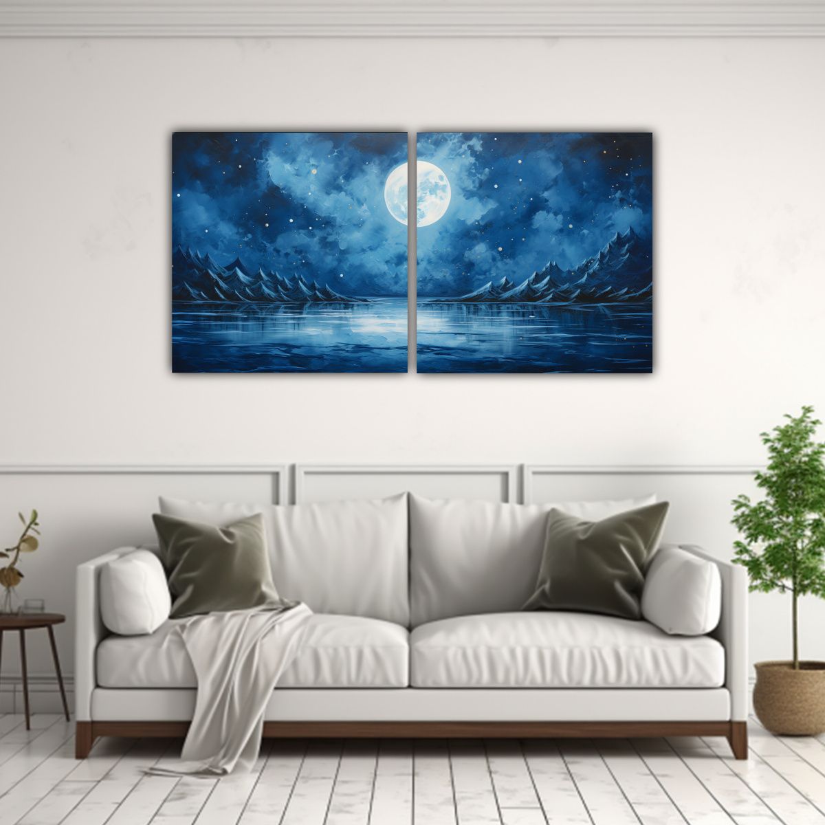 GENERICO - Interpretación Abstracta De La Serenidad De Una 80x40 Cm