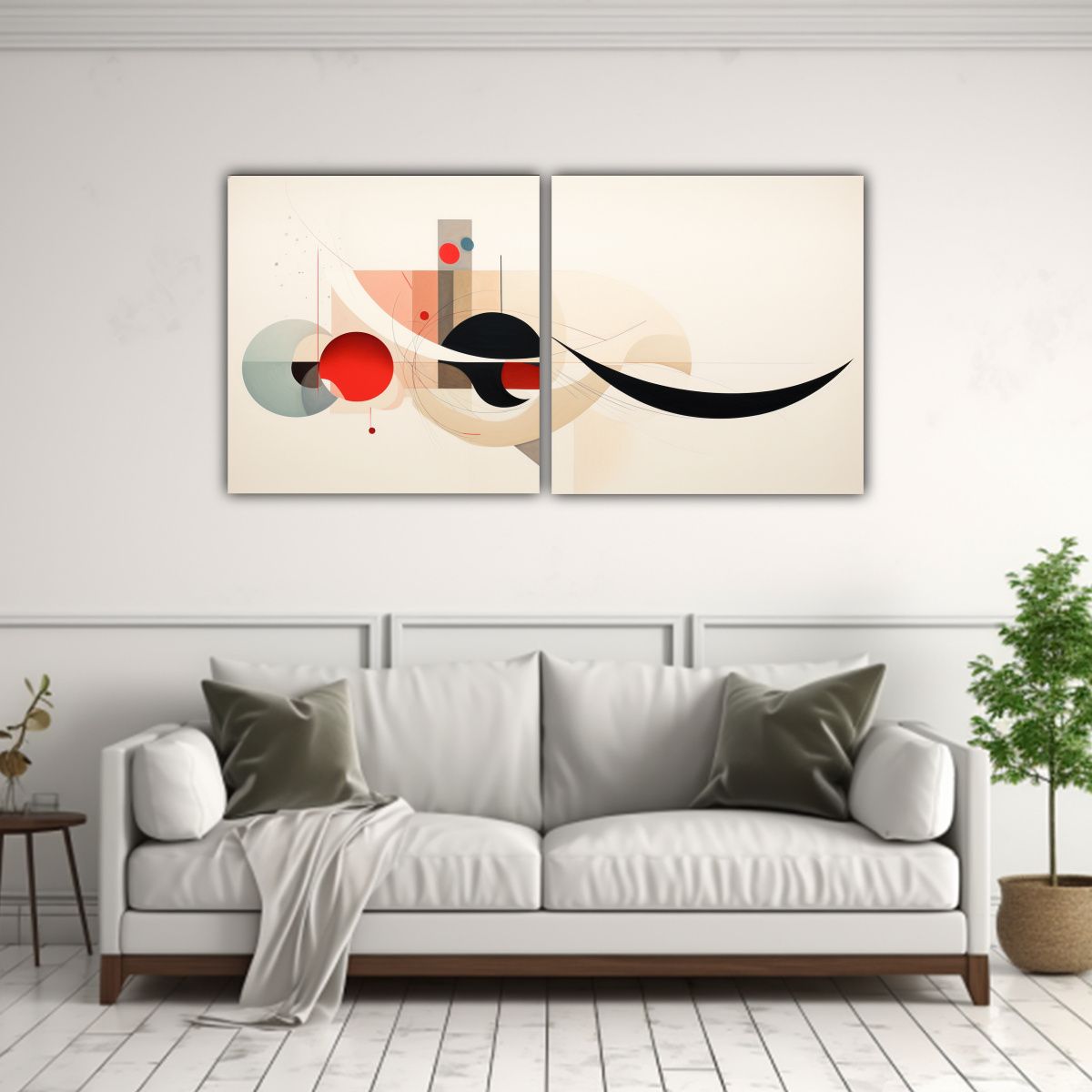 GENERICO - Pinturas Decorativas Fusionando Arte Japonés 60x30 Cm