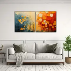 GENERICO - Pinturas Decorativas Abstractas Para Tema 80x40 Cm