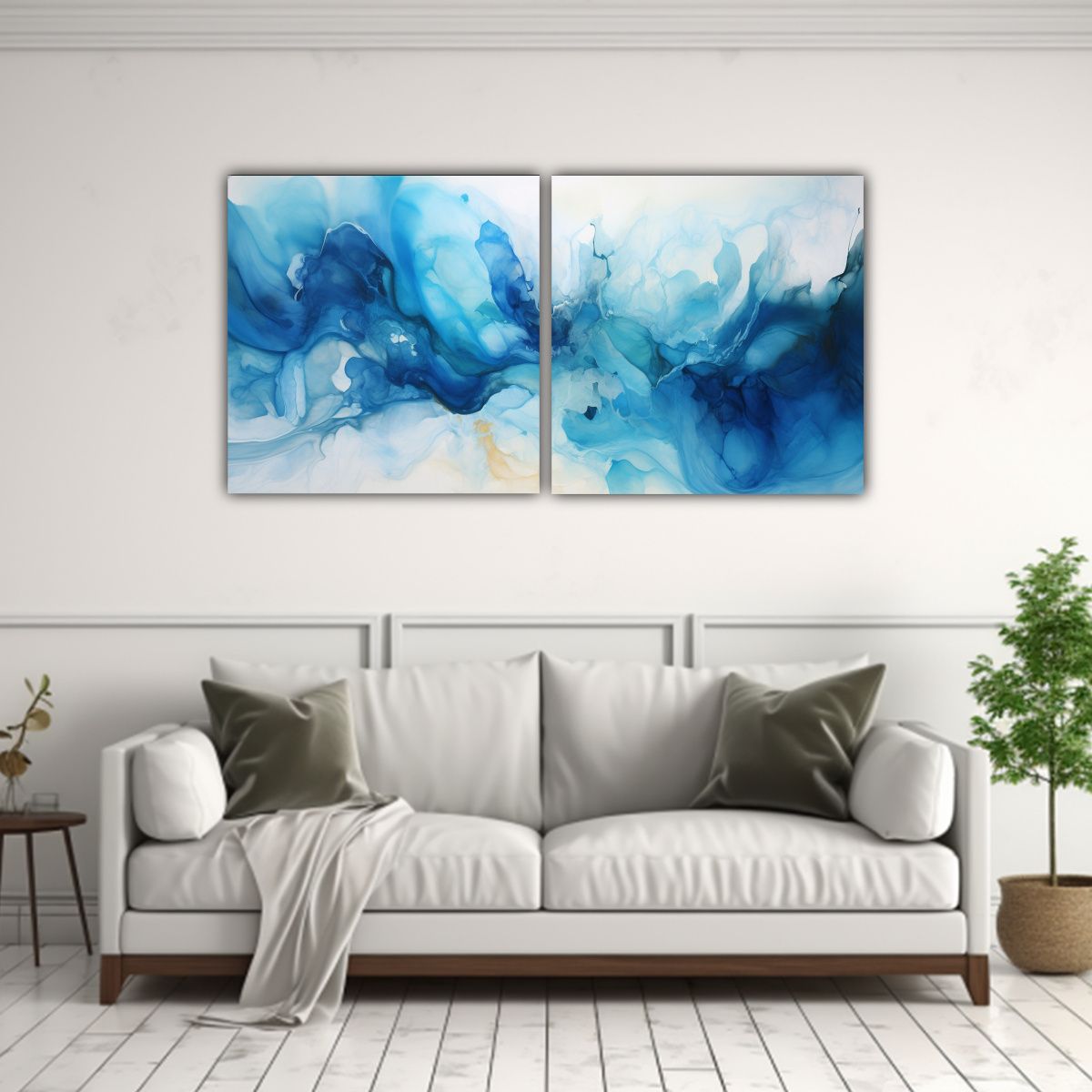 GENERICO - Cuadro De Diseño Abstracto Sumérgete En 60x30 Cm