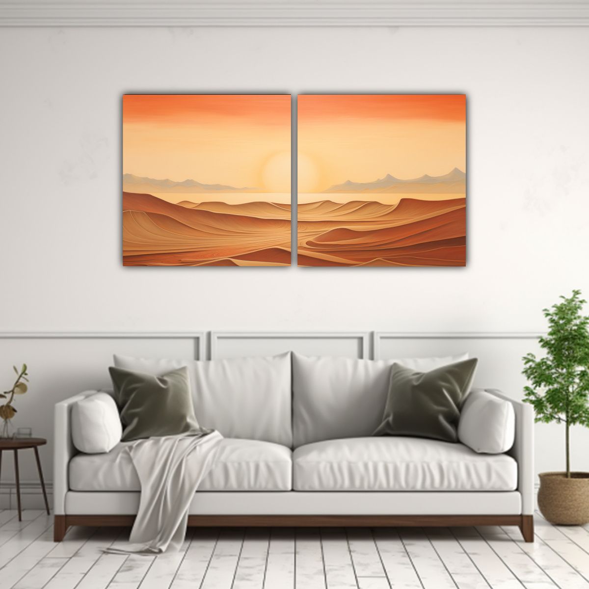 GENERICO - Puesta De Sol Costera En Tono Cálido 100x50 Cm