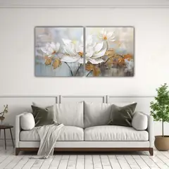 GENERICO - Pintura En Lienzo Estilo Galería Con Armonía De 100x50 Cm