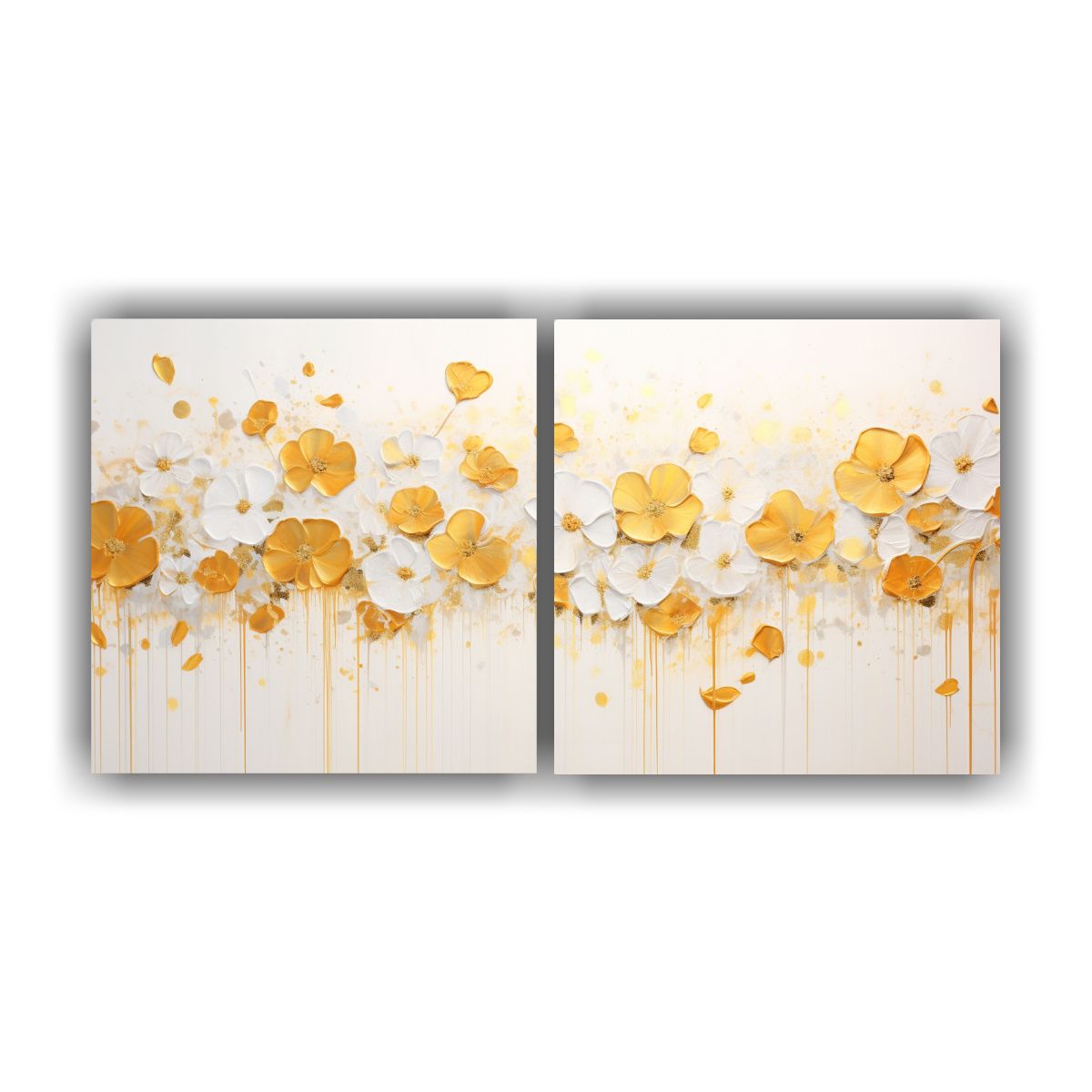 GENERICO - Dos Cuadros Movimiento Creatividad Arte 60x30 Cm