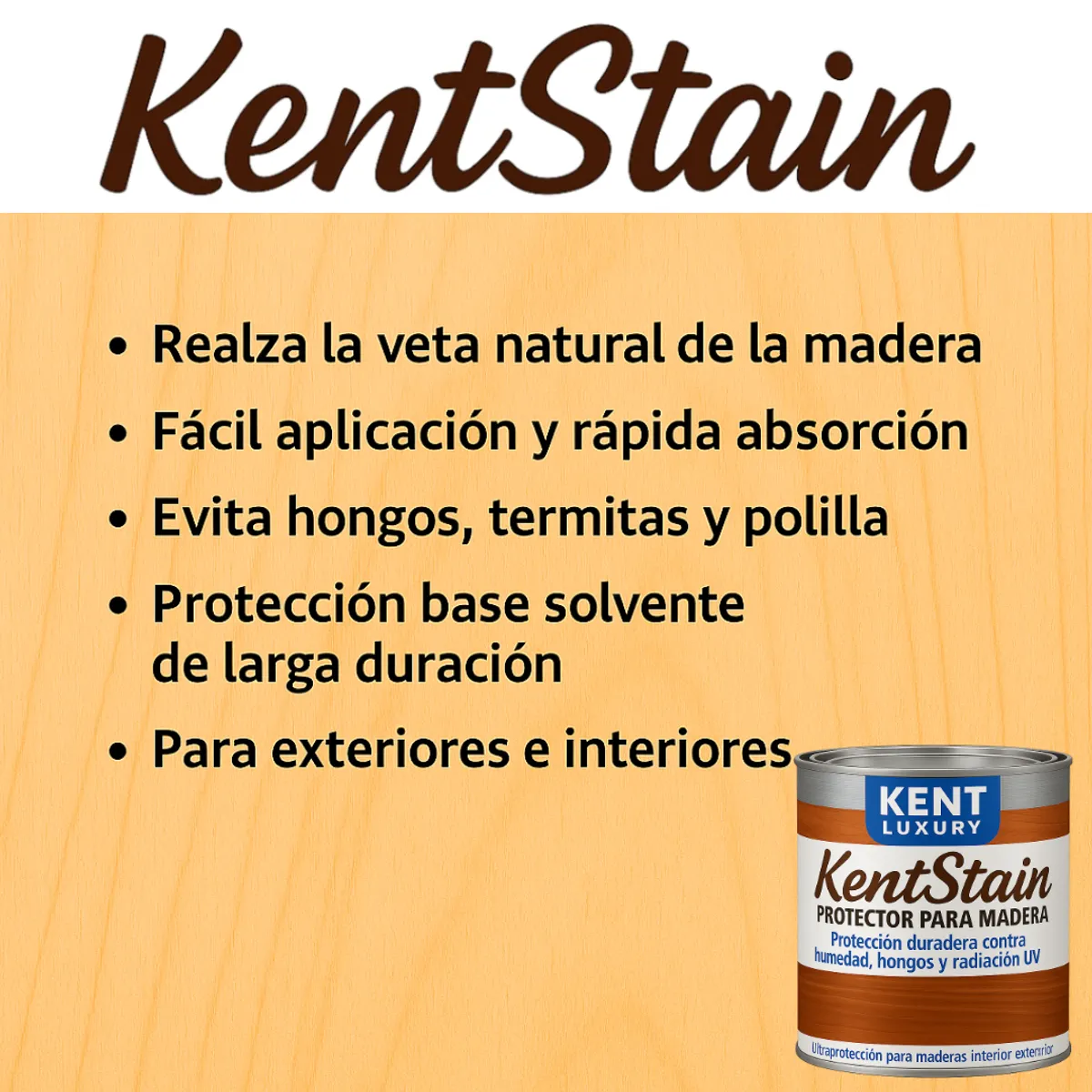 KENT - KENTSTAIN- impregnante protector para maderas 14 galon verde impreg