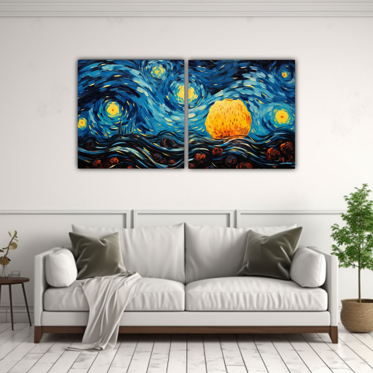 GENERICO - Cuadro De Bastidor Con Finas Líneas Inspirado En 80x40 Cm