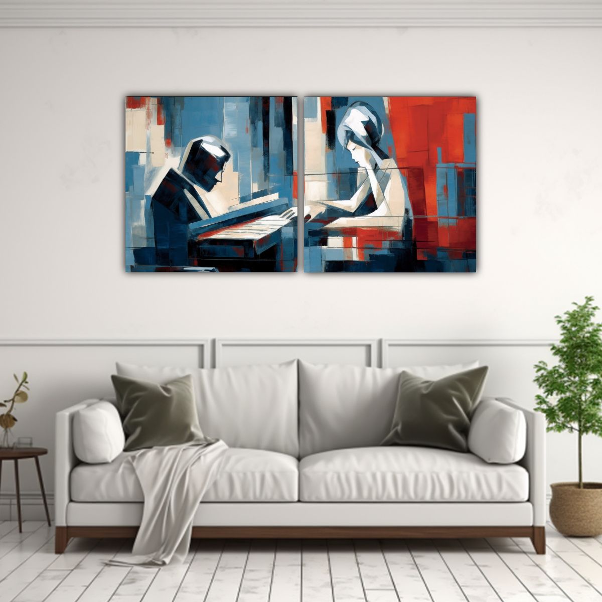 GENERICO - Set De Pinturas En Bastidor Creativas 60x30 Cm