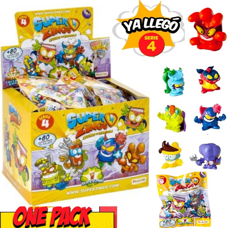TIOZONEY - Superzings Serie 4 Caja 25 Personajes Originales  Rivals of kaboom