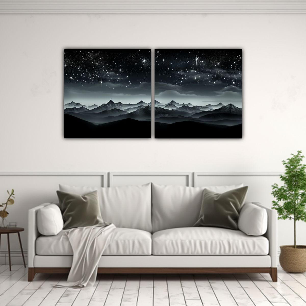 GENERICO - Pinturas De Paisaje De Montaña Espectaculares Y 60x30 Cm