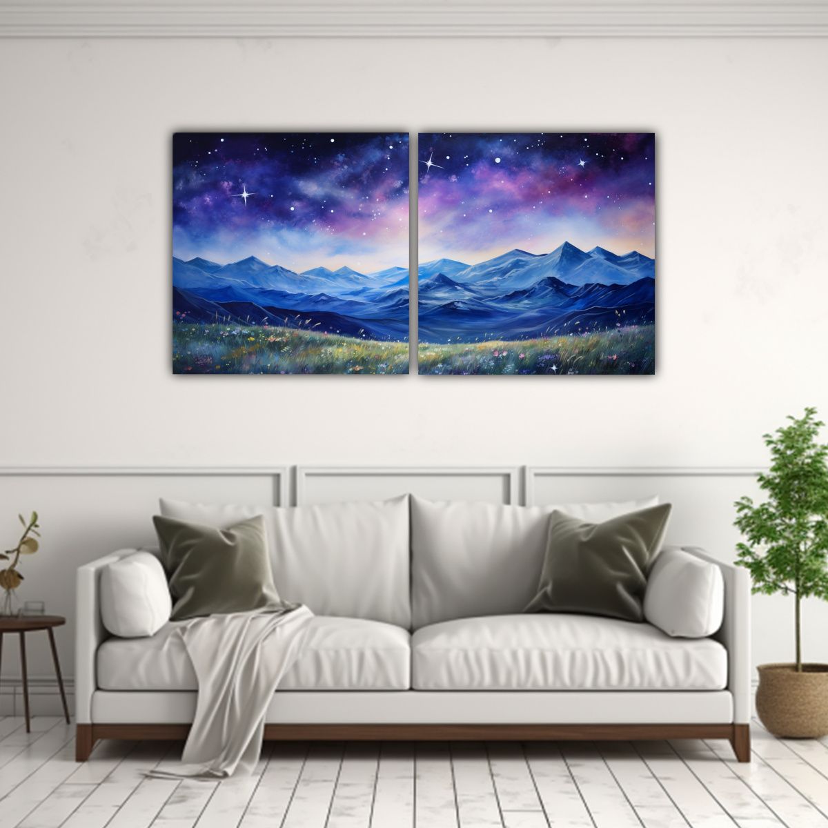GENERICO - Pintura Mural Con Estilo Elegante Y Paisaje De 100x50 Cm