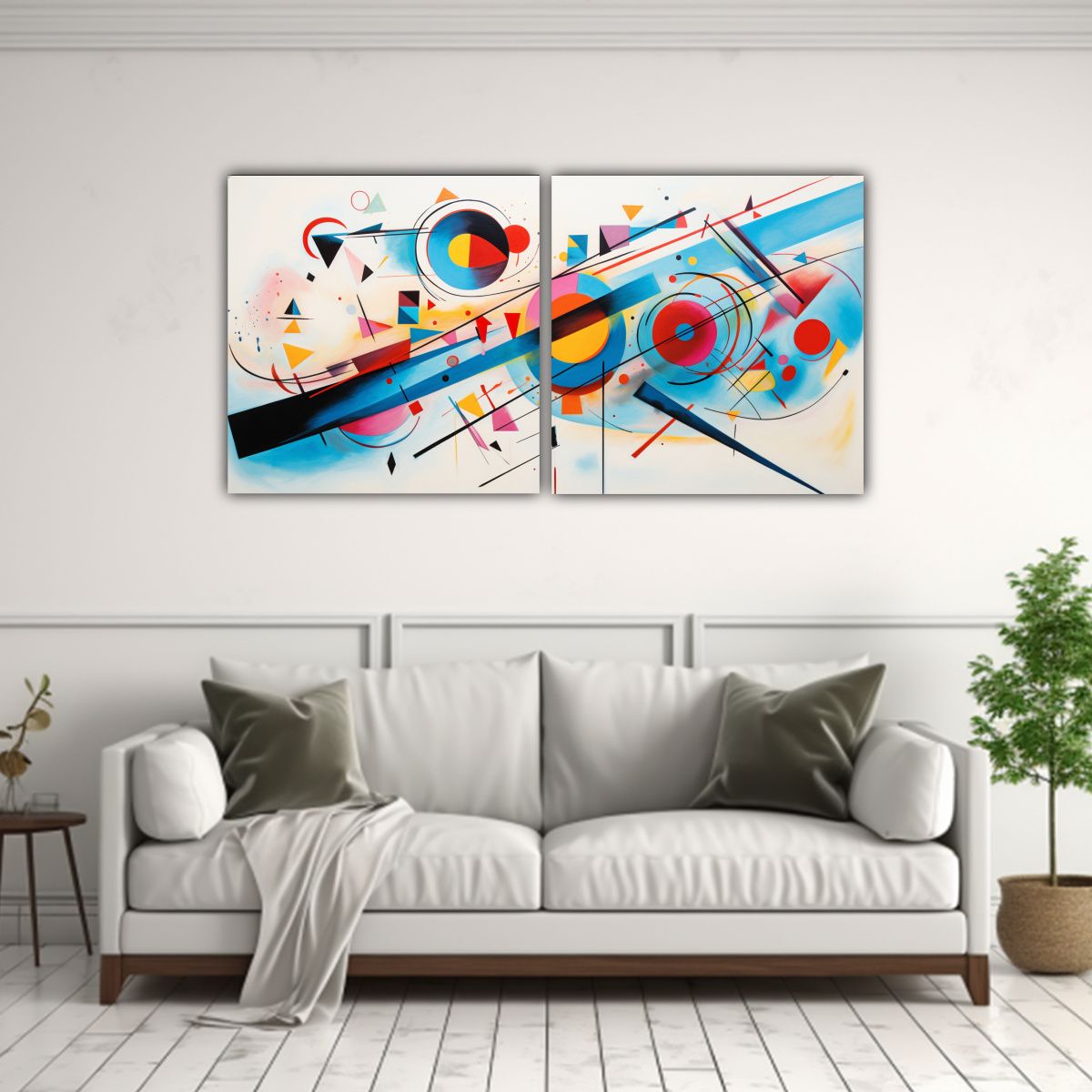GENERICO - Pinturas Decorativas Florales Conceptuales 80x40 Cm