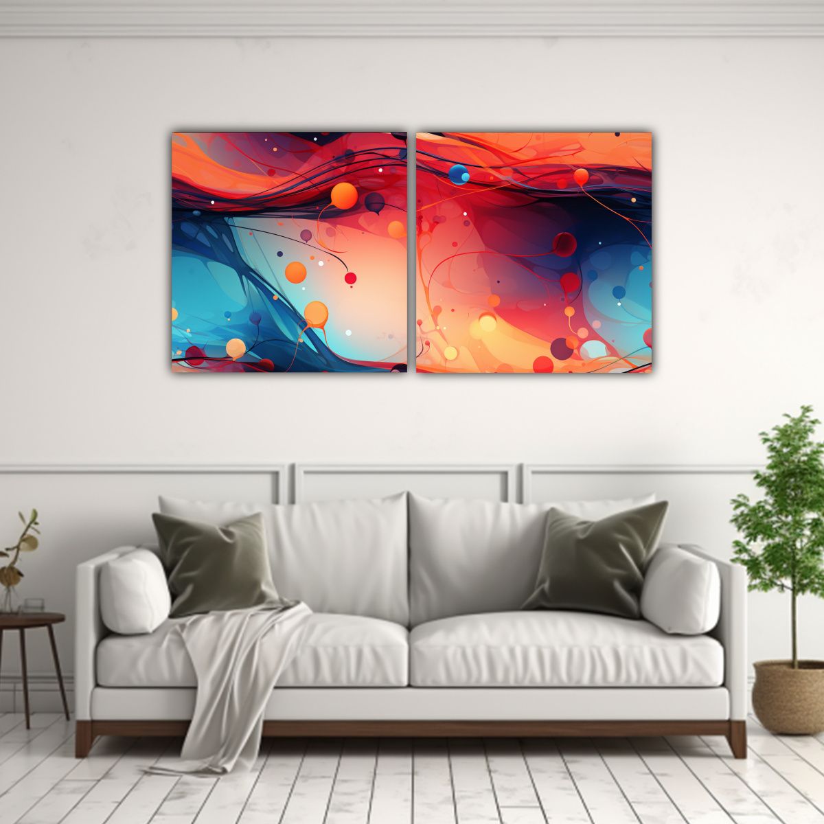 GENERICO - Cuadro Abstracto Moderno John Harris En Temática 100x50 Cm