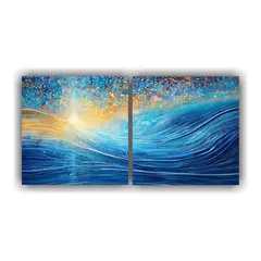 GENERICO - Pintura Decorativa Estilo Luminoso Punto Líquido 80x40 Cm