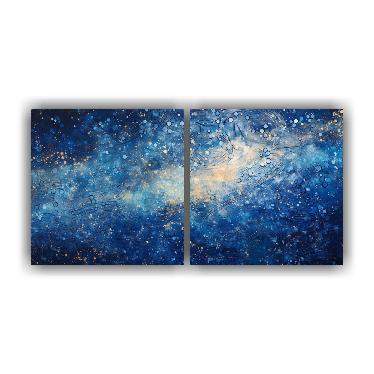 GENERICO - Cuadros Vanguardia Hogar Deco Estilo Puntillismo 80x40 Cm
