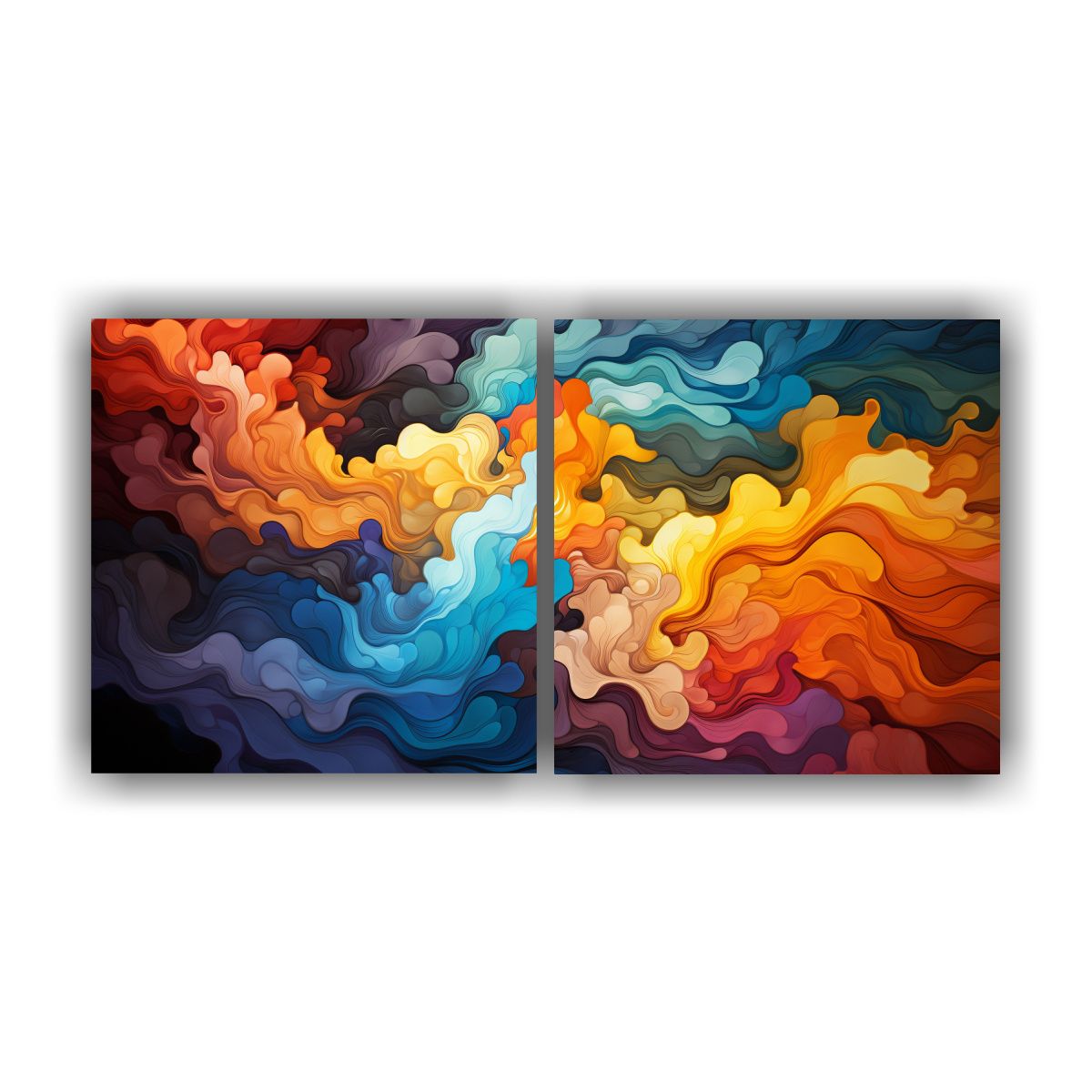 GENERICO - Cuadros Vintage Clásicos De Colores Explosivos 80x40 Cm