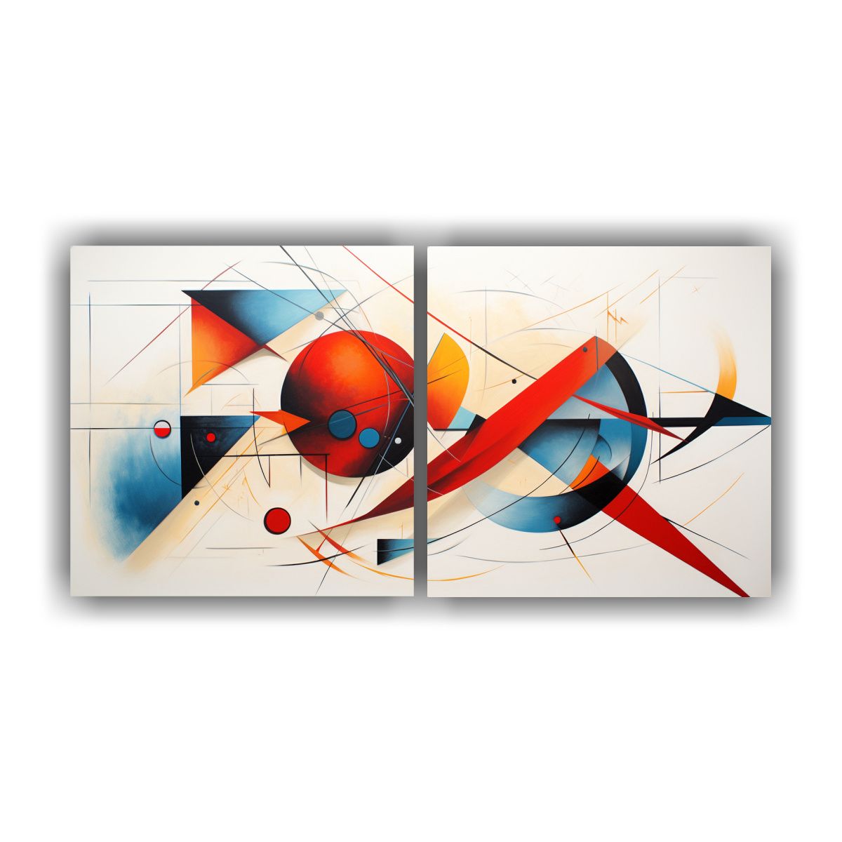 GENERICO - Cuadro Abstracto Amor Colores Tonos Gama 100x50 Cm