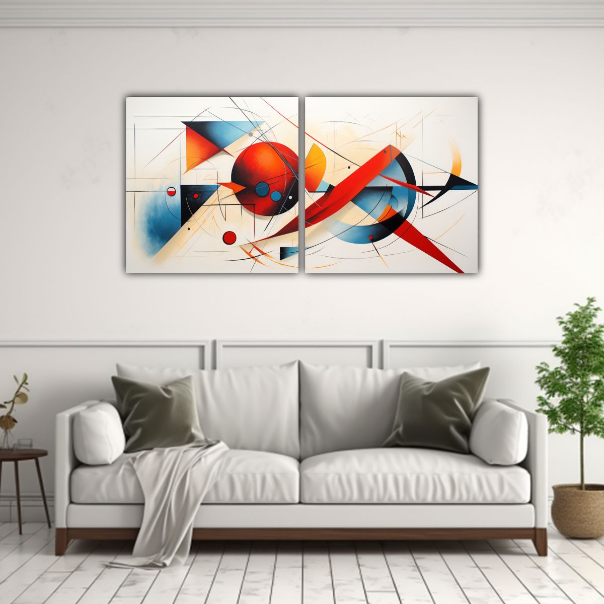 GENERICO - Cuadro Abstracto Amor Colores Tonos Gama 100x50 Cm