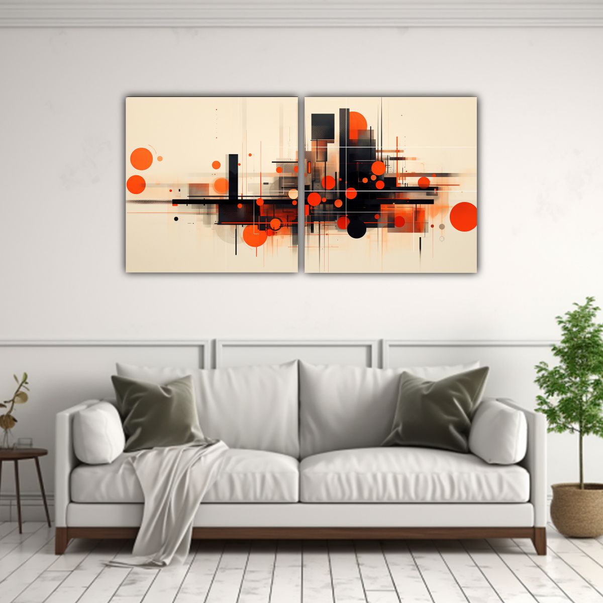 GENERICO - Pinturas Abstractas Resolución Alta - Diseño 60x30 Cm