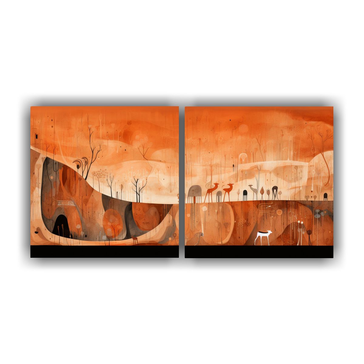GENERICO - Pinturas Abstractas Reinterpretación De Pinturas 100x50 Cm