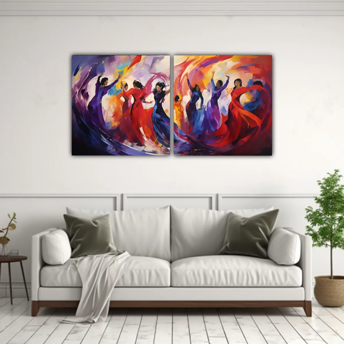 GENERICO - Lienzos Moderno Energía Vibrante En 100x50 Cm