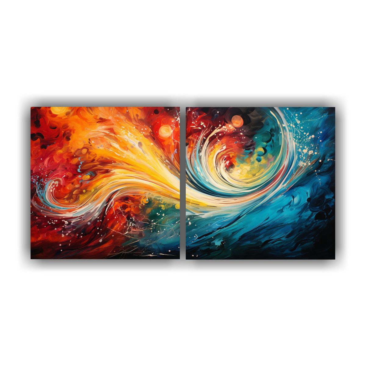 GENERICO - Cuadro Decorativo Abstracto Fusión De Literatura 80x40 Cm