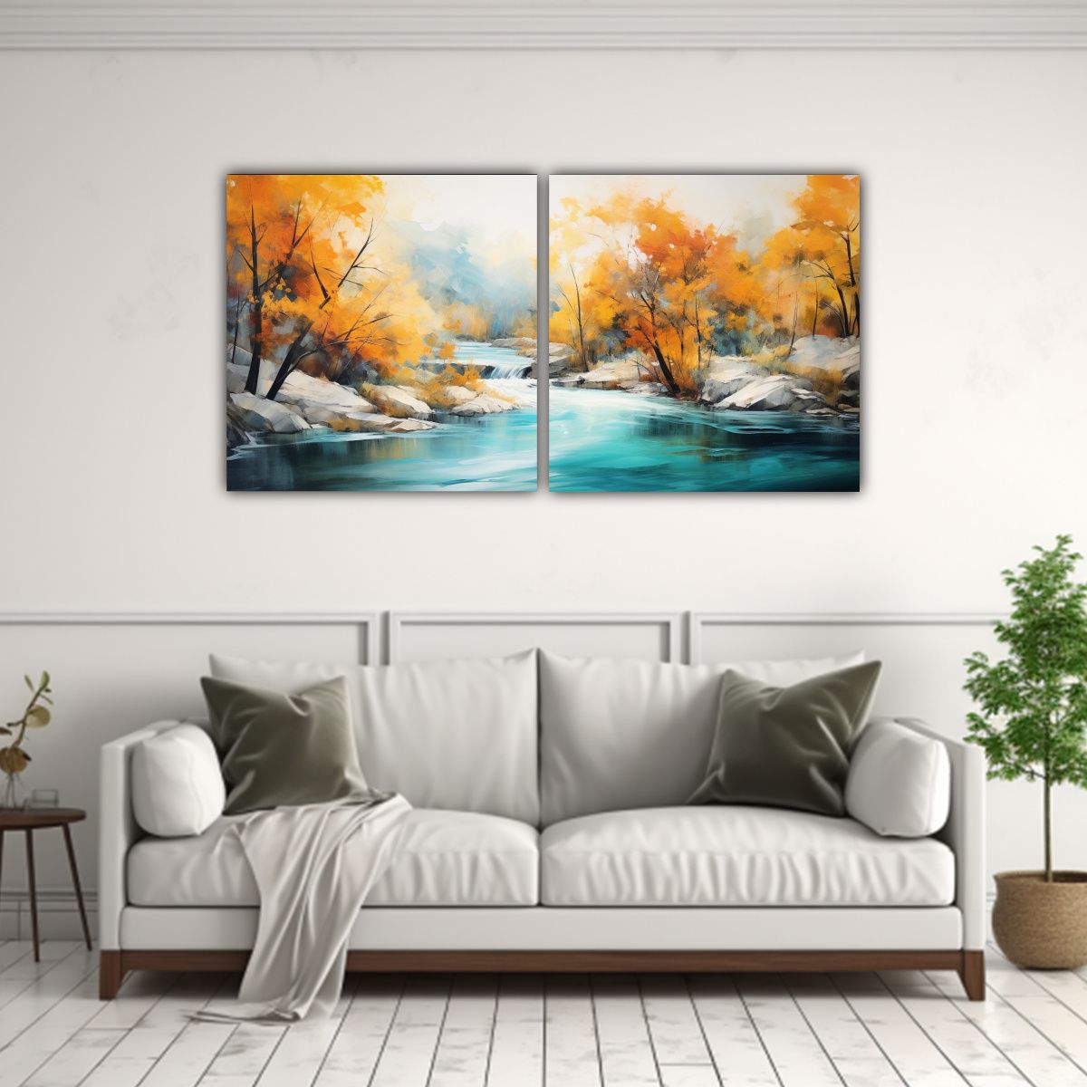 GENERICO - Pinturas Decorativas De Flujo Abstracto De Un 80x40 Cm