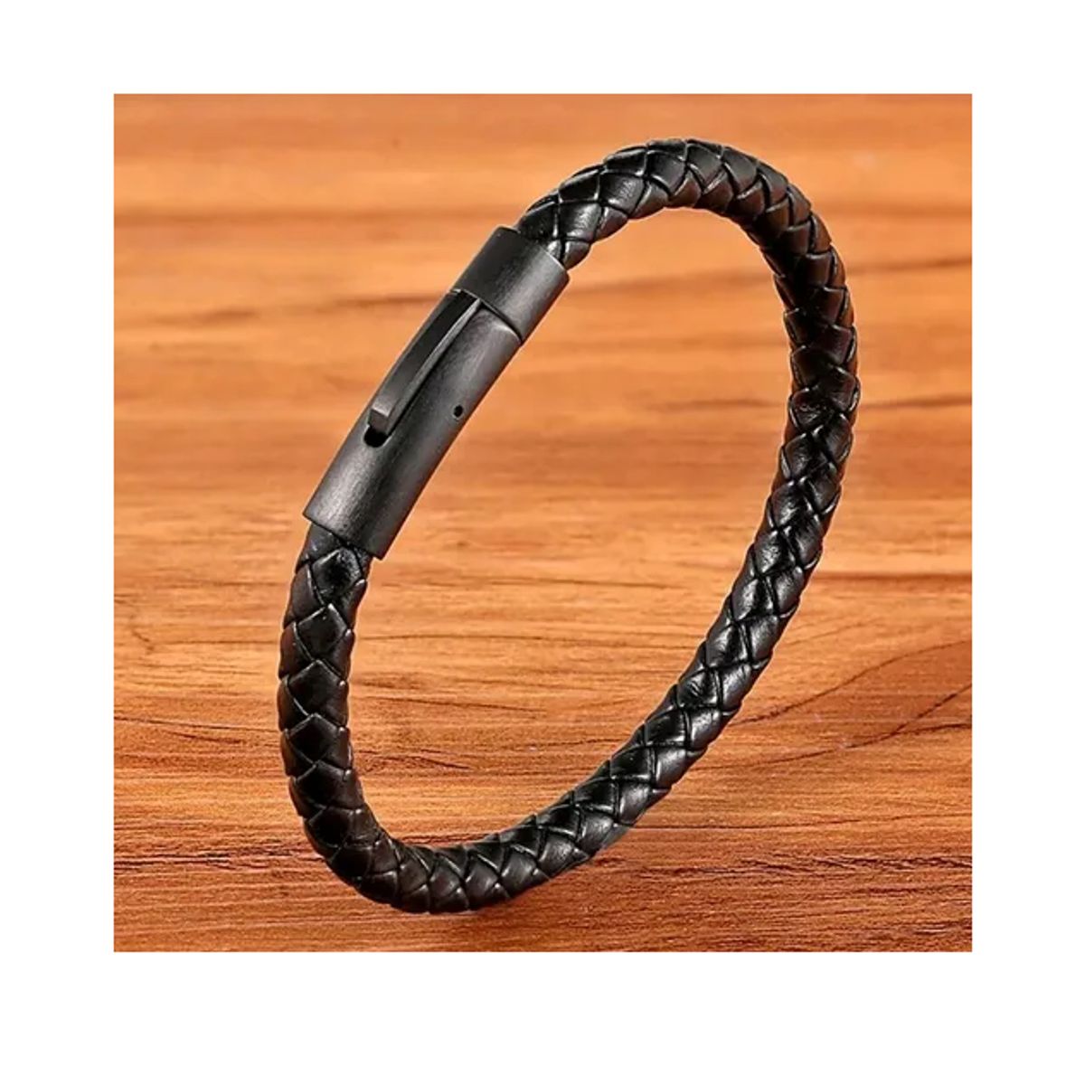 GENERICO - Pulsera De Cuero Black Manba Hombre Moda Royal Madriz