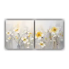 GENERICO - Set 2 Artes Expresion Pop Art Pintura Acrílica 80x40 Cm