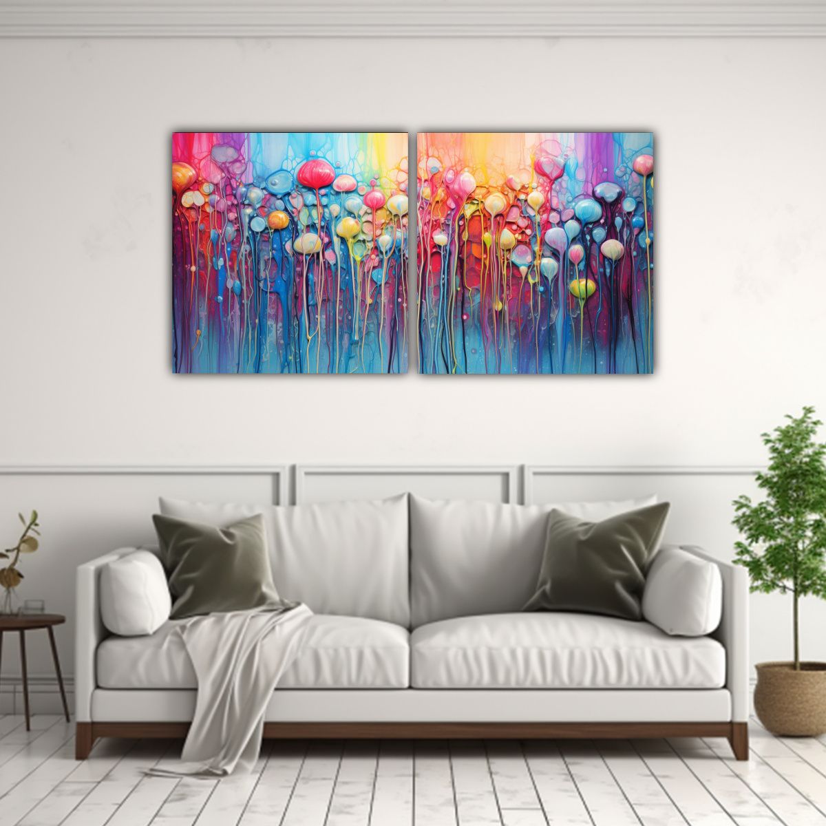 GENERICO - Pintura Vibrante En Bastidor Moderno Clásico Con 80x40 Cm