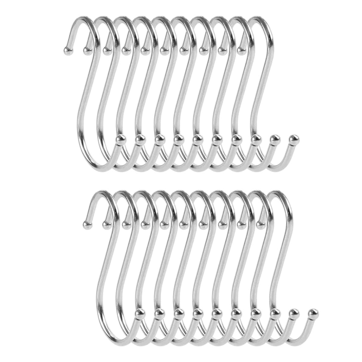 GENERICO - Kit 30 Ganchos S de Metal 14.5cm Gms