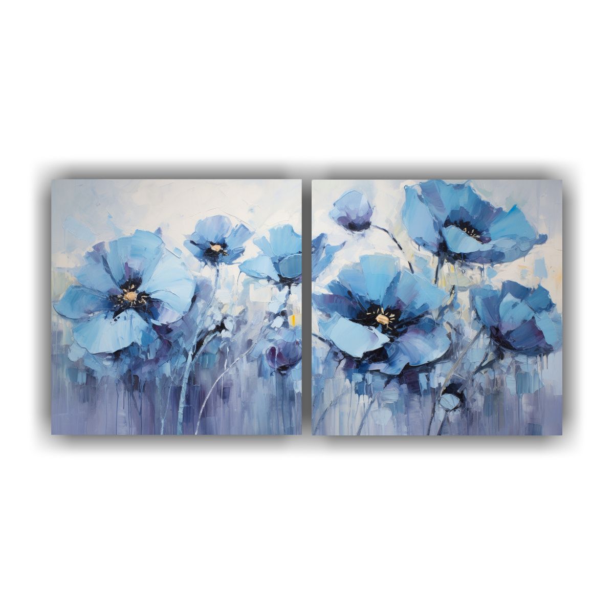 GENERICO - Dos Canvas Expresión Belleza Pintura En Lienzo 80x40 Cm