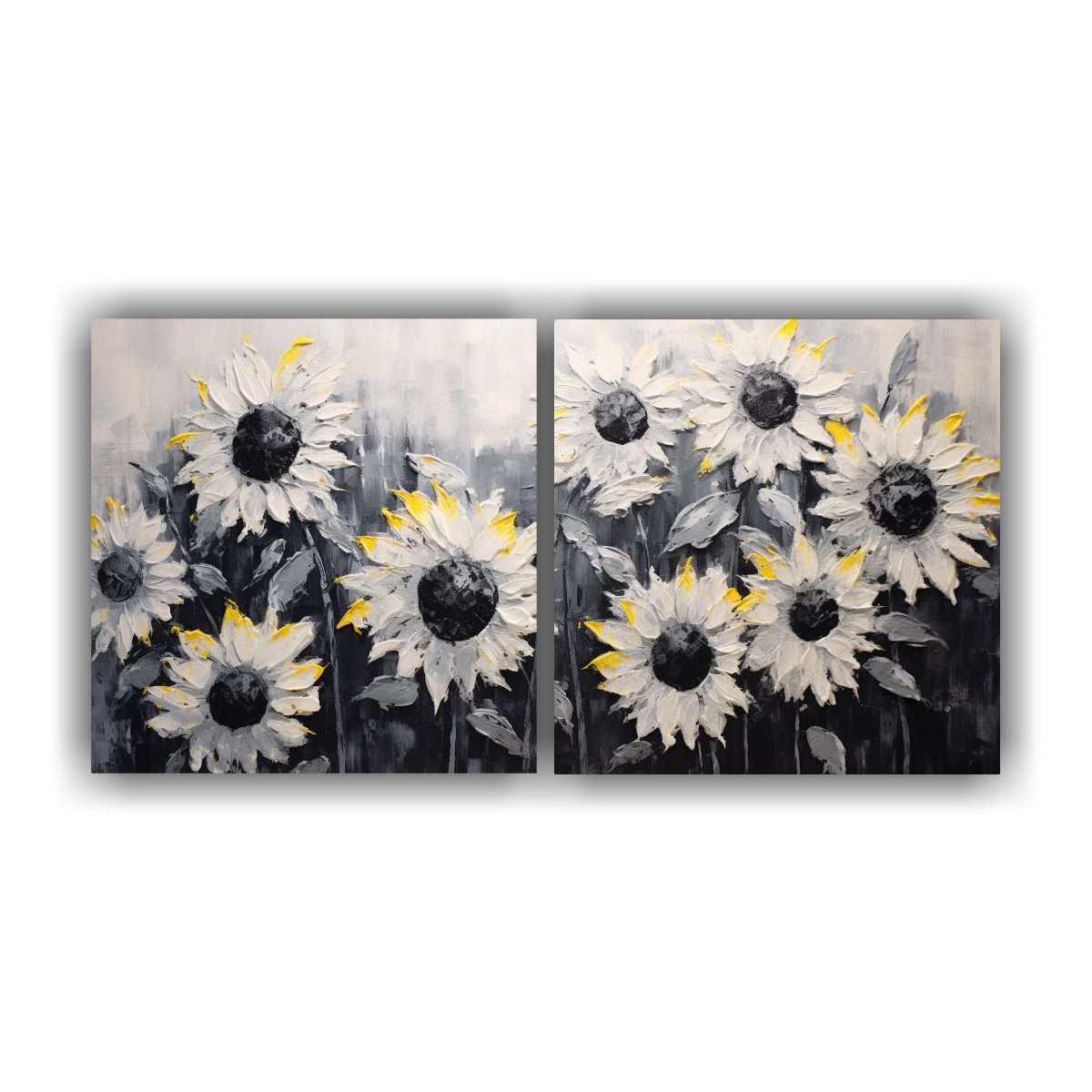 GENERICO - Arte De Pared Moderno Espacio Flores De Girasol 80x40 Cm