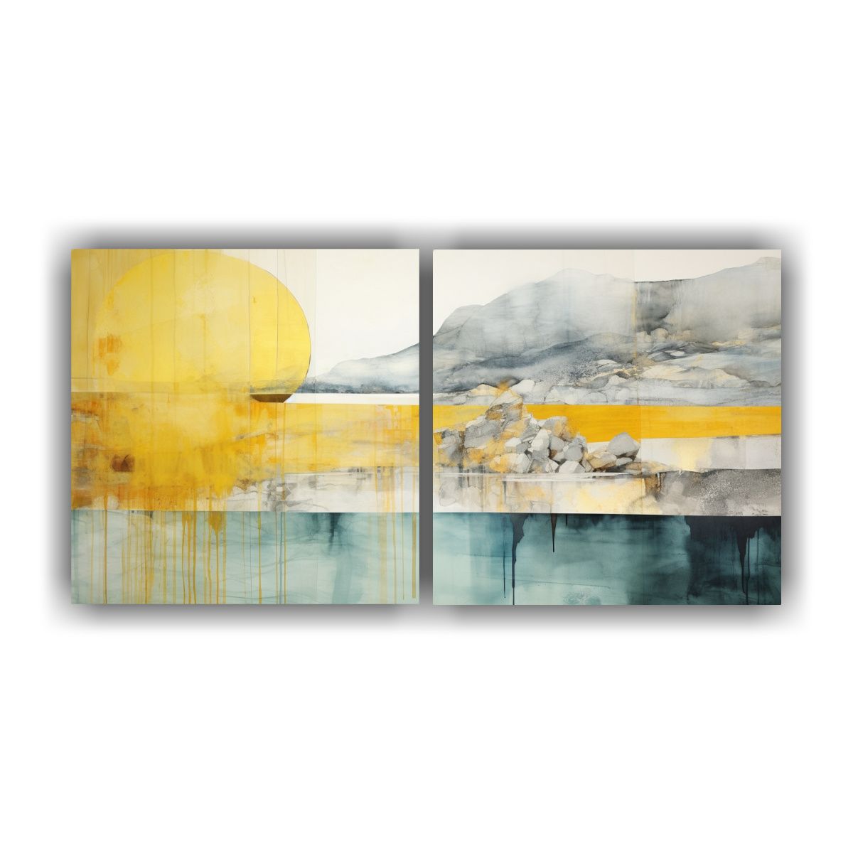 GENERICO - Cuadro Expresión Inspiración Con Acuarela 60x30 Cm