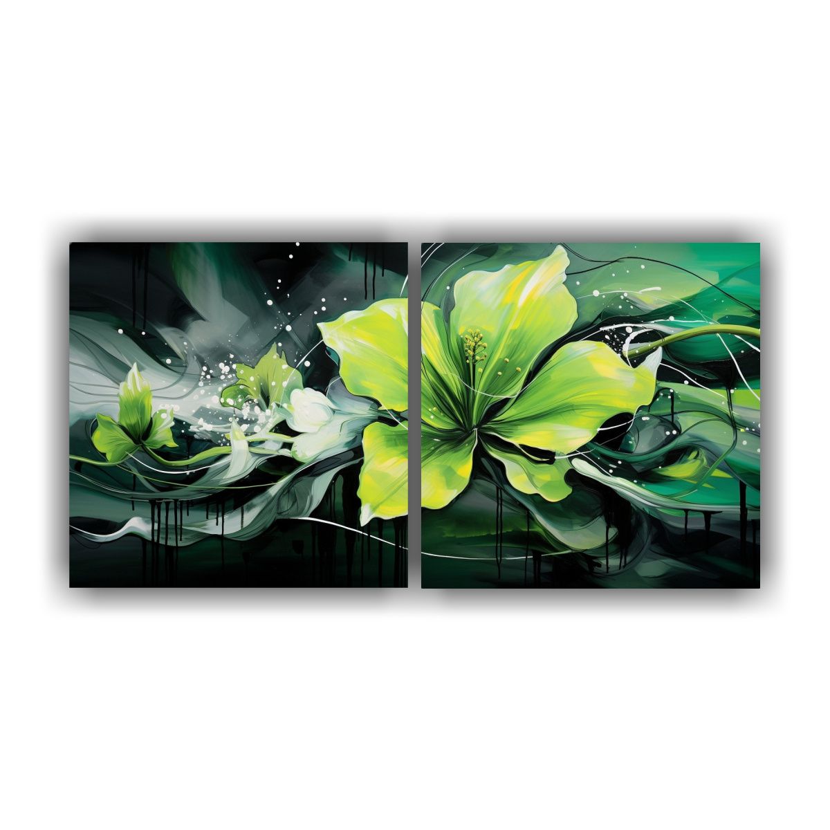 GENERICO - Conjunto 2 Pinturas Decorativas Con Estilo De 80x40 Cm