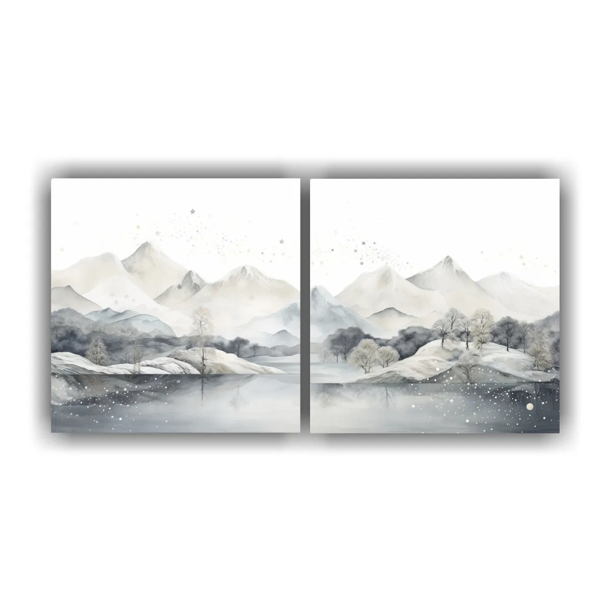 GENERICO - Pintura Decorativa De Paisaje De Montaña Con 60x30 Cm