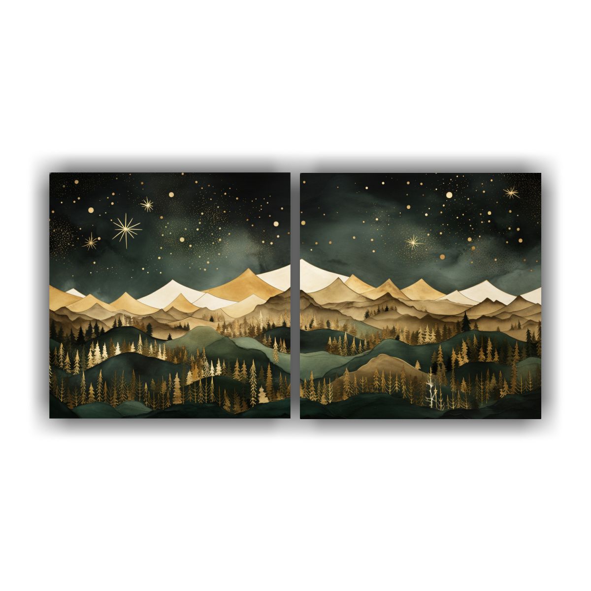 GENERICO - Exposición De Paisaje De Montaña Con Estilo 80x40 Cm