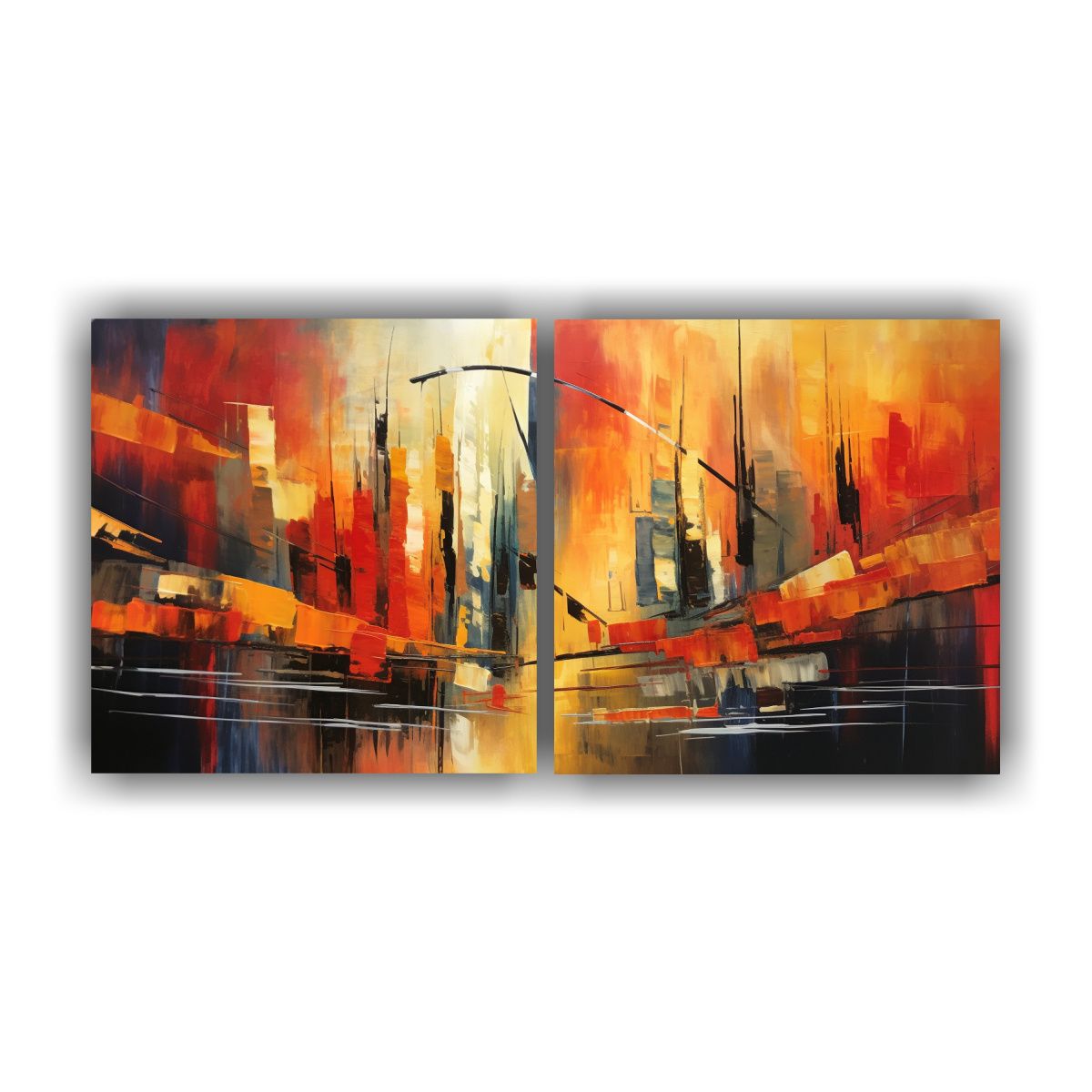 GENERICO - Cuadros Decorativos Abstractos Para El Mercado De 100x50 Cm