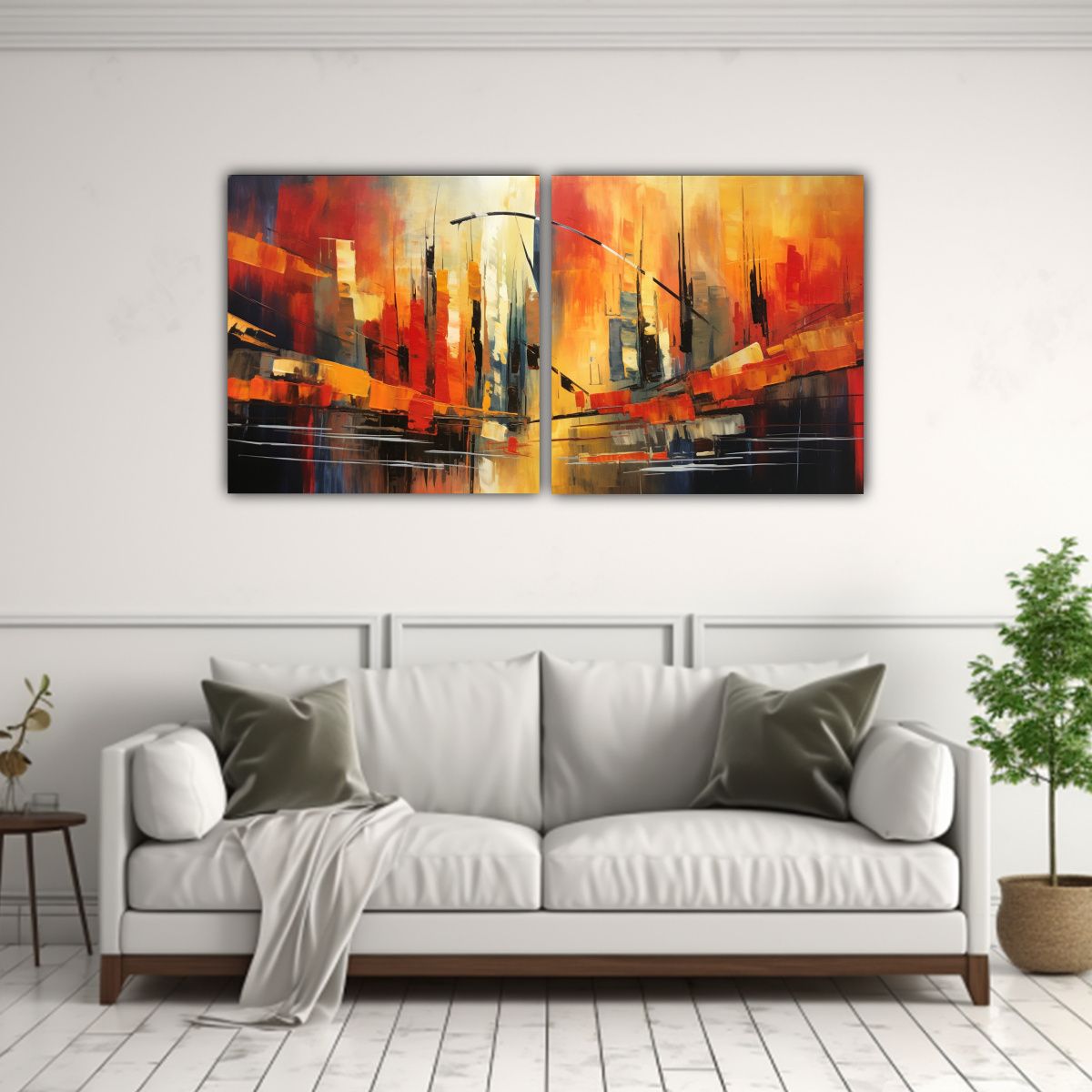 GENERICO - Cuadros Decorativos Abstractos Para El Mercado De 100x50 Cm