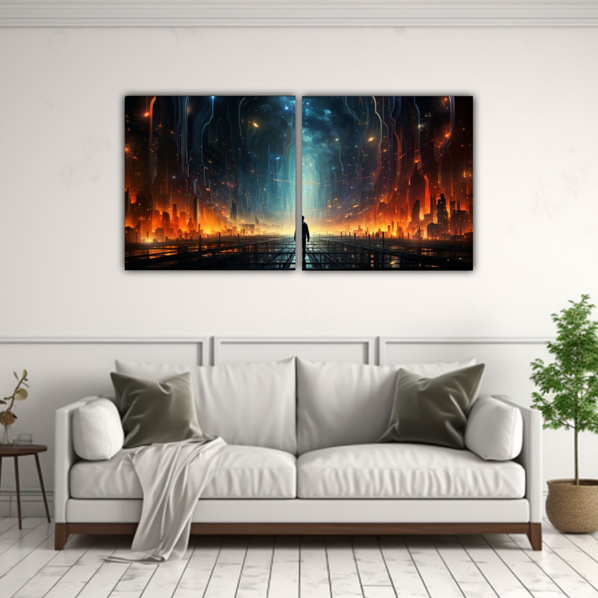 GENERICO - Pinturas Decorativas Temática Infinitas 80x40 Cm